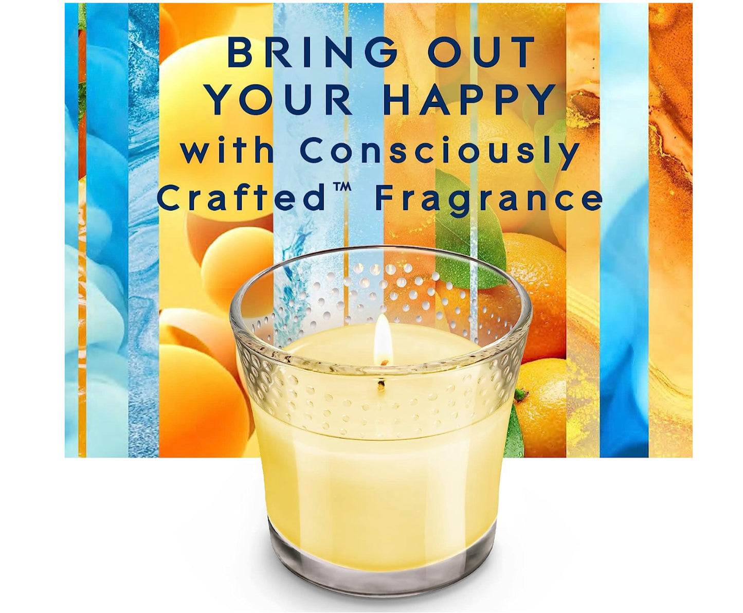 Glade Candle Jar Coastal Sunshine Citrus 3.4oz