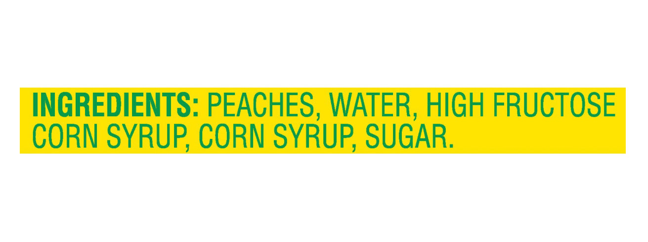Del Monte Sliced Peaches Heavy Syrup 8.5oz