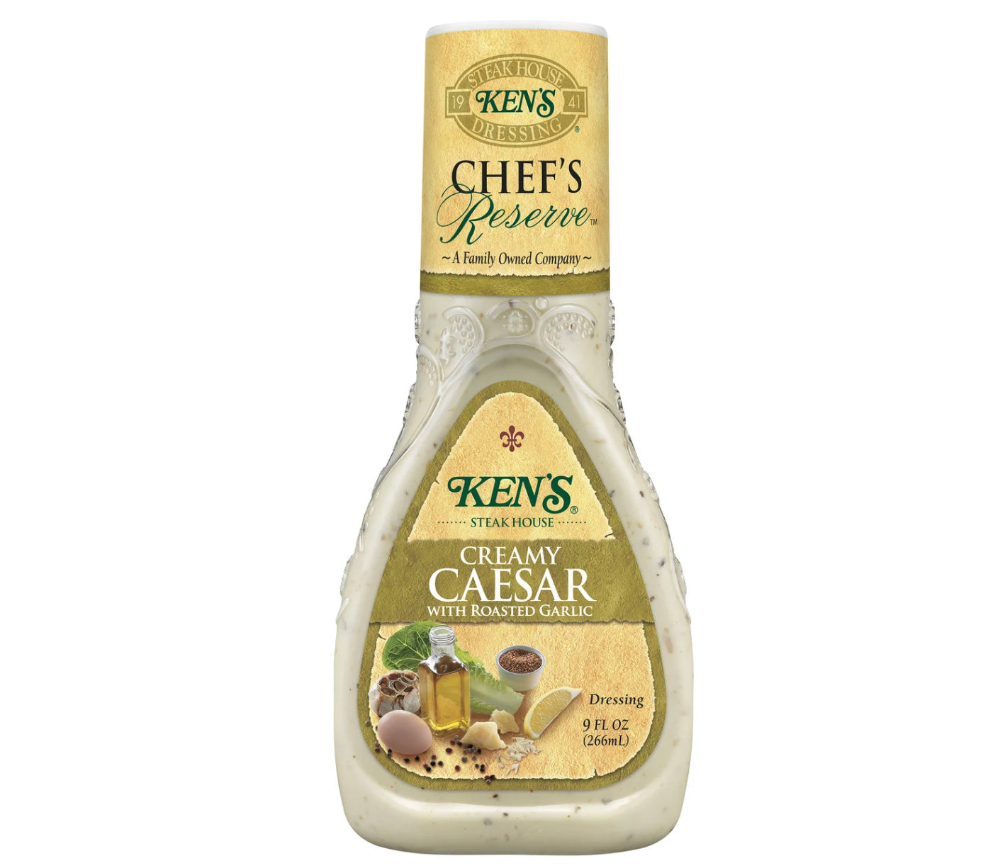 Kens Steak House Chef's Reserve Creamy Caesar Dressing 9oz