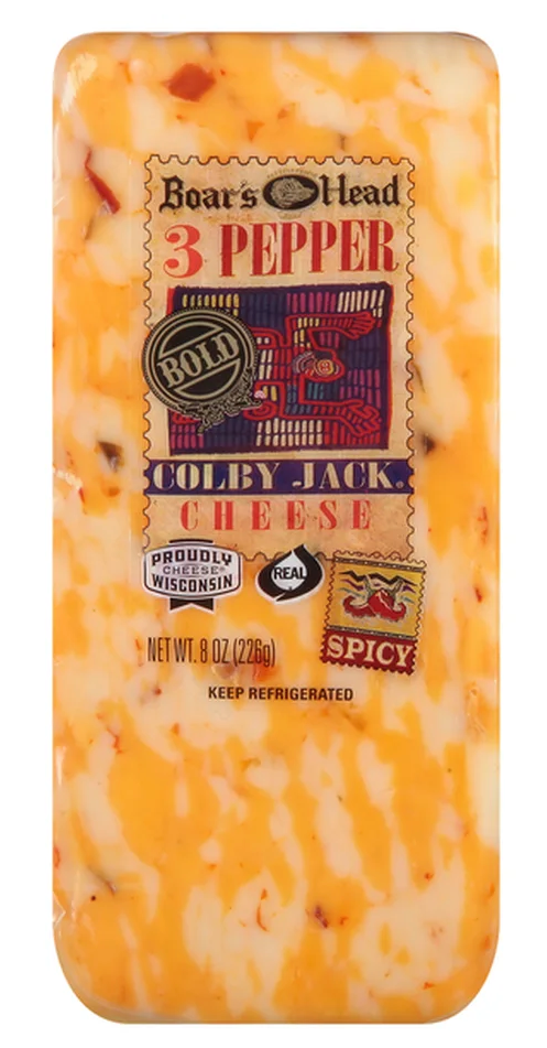Boar's Head 3 Pepper Colby Jack Cheese 8oz