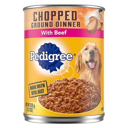 Pedigree Chopped Ground Dinner With Beef 13.2oz