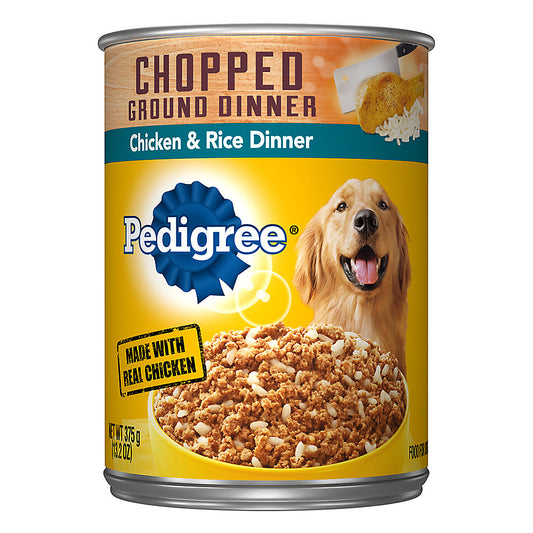 Pedigree Chopped Ground Dinner Chicken & Rice 13.2oz