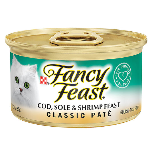 Fancy Feast Cod, Sole & Shrimp 3oz