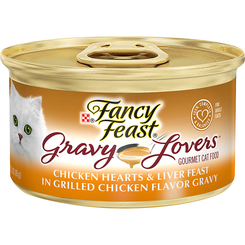 Fancy Feast Gravy Lover Chicken Hearts & Liver 3oz