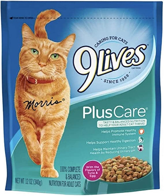 9Lives Plus Care Dry Cat Food 12oz