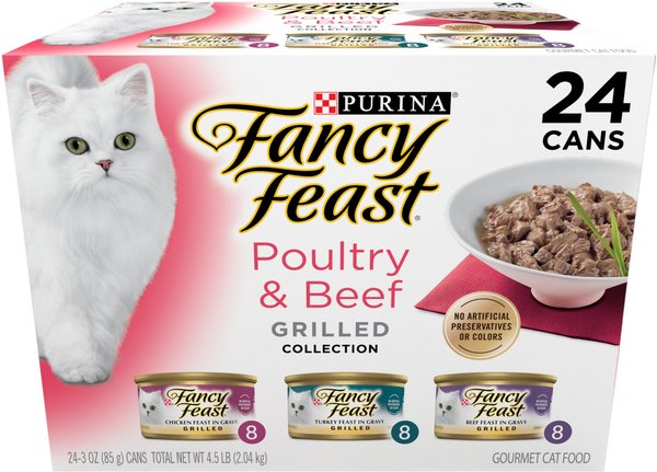 Fancy Feast Poultry & Beef Grilled Collection 24cans