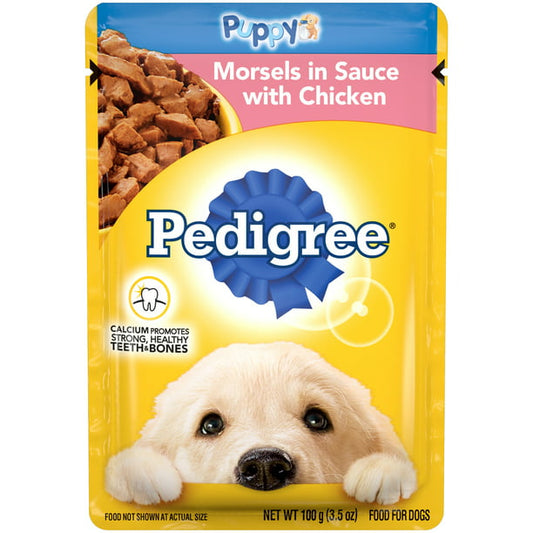 Pedigree Puppy Morsels In Sauce With Chicken 3.5oz