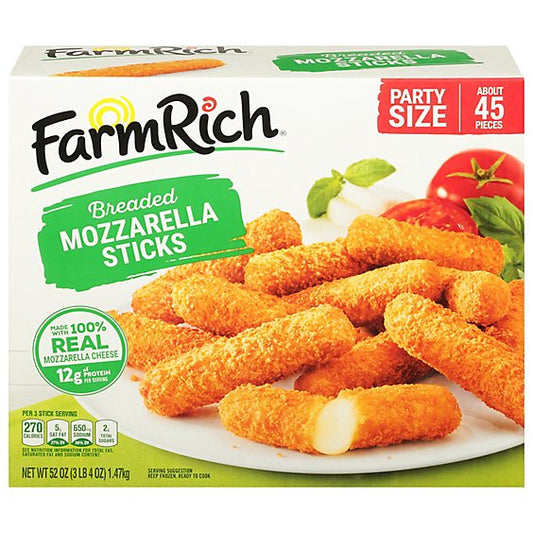 Farm Rich Breaded Mozzarella Sticks 52oz