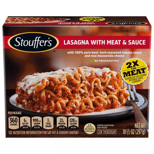 Stouffer's Lasagna With Meat & Sauce 10.5oz