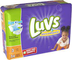 Luvs Size 3 Diapers 34ct