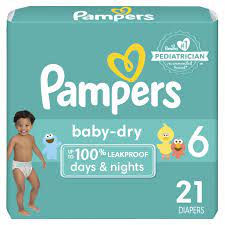 Pampers Size 6 Diapers 21ct