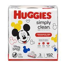 Huggies Simply Clean Wipes 192ct