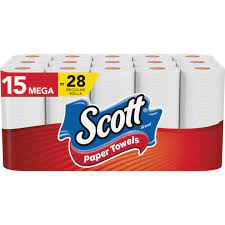 Scott Paper Towels 15 Mega Rolls