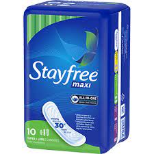Stayfree Maxi 10ct