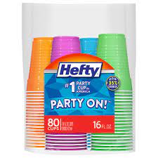 Hefty Party Cups 16oz 80ct