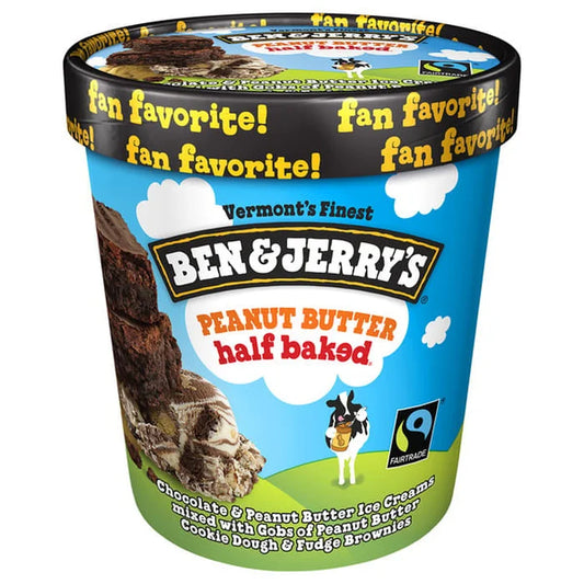 Ben & Jerry's Peanut Butter Half Baked 1pt