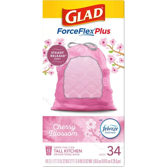 Glad ForceFlex Cherry Blossom 34ct