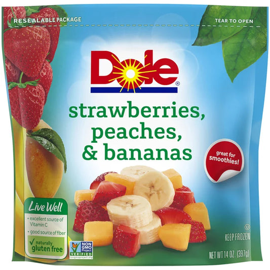 Dole Strawberries, Peaches & Bananas 14oz