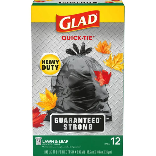 Glad Quick Tie Large Heavy Duty 12ct