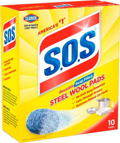 S.O.S Steel Wool Pads 10ct