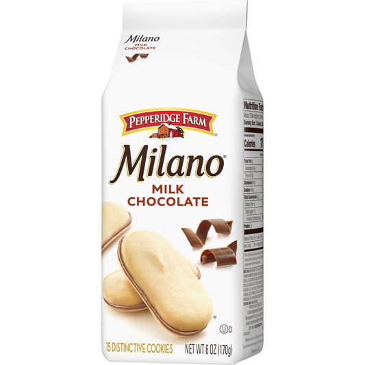 Pepperige Farm Milano Milk Chocolate 6 oz