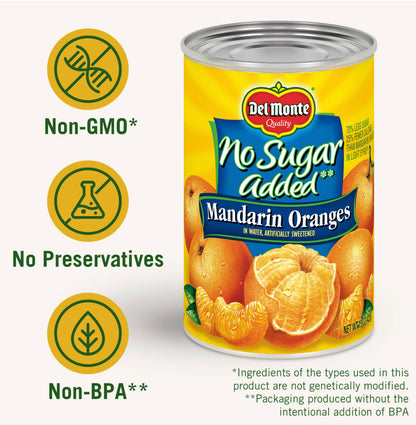 Del Monte Mandarin Oranges No Sugar Added 15oz