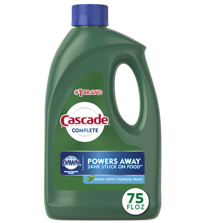 Cascade Complete Gel Dishwasher Detergents Fresh Scent 75oz