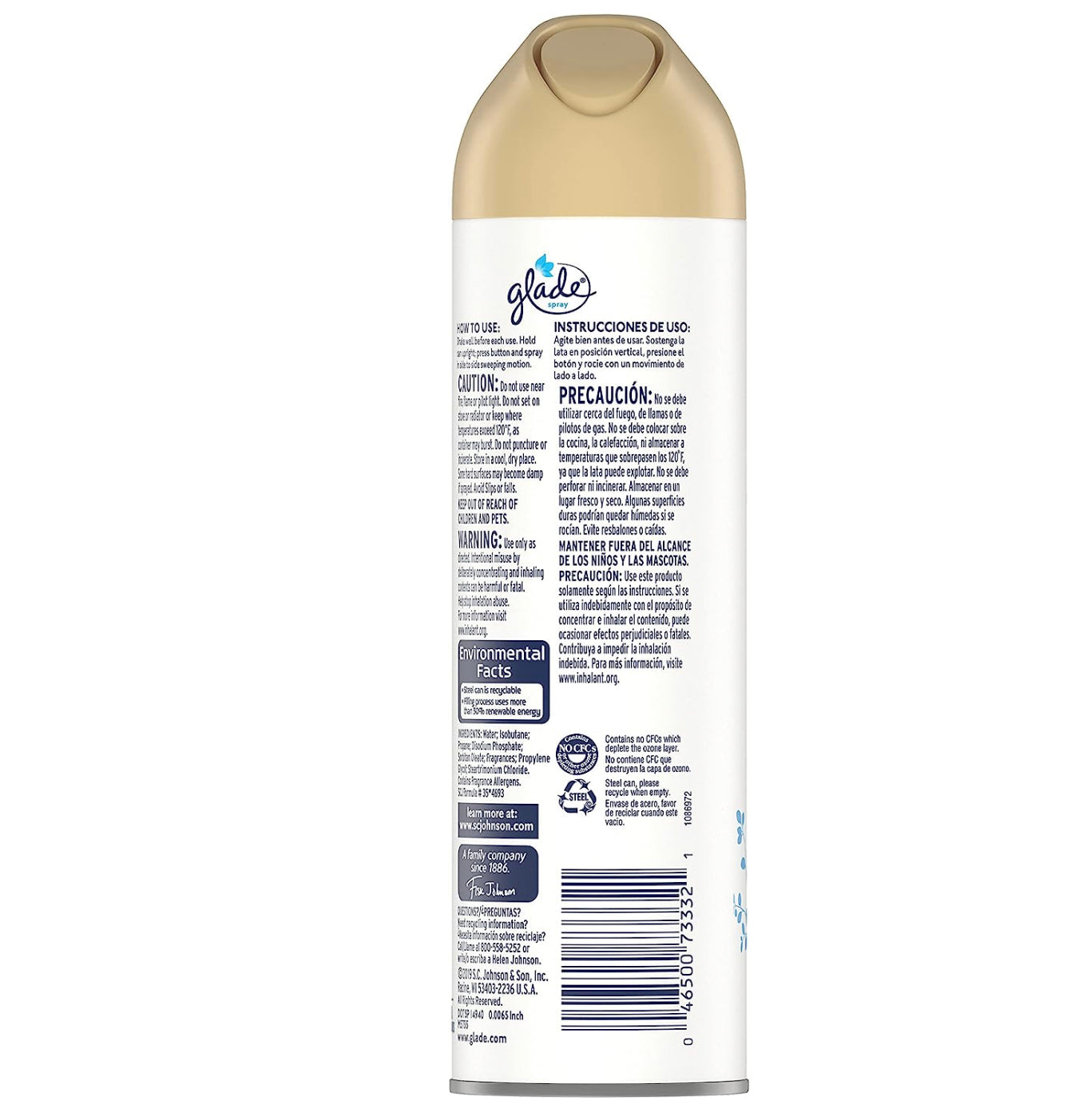 Glade Air Freshener Room Spray Clean Linen 8oz