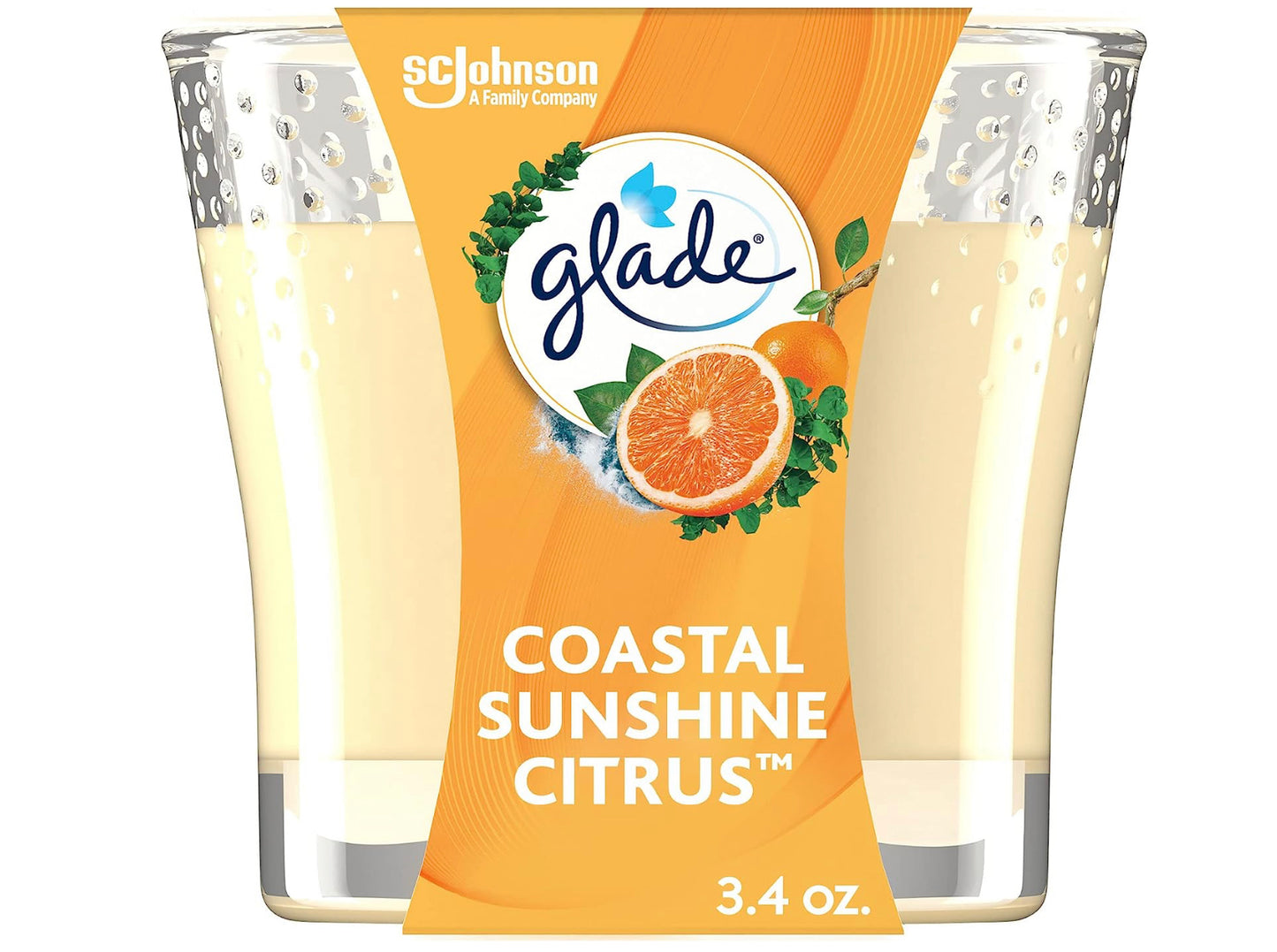 Glade Candle Jar Coastal Sunshine Citrus 3.4oz