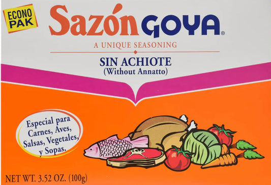 Goya Sazón Sin Achiote 3.52oz 20pk