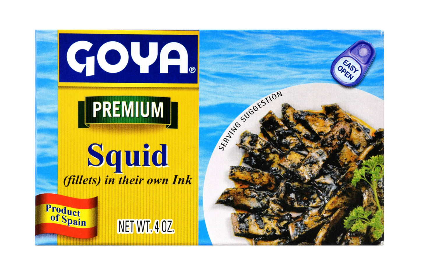 Goya Premium Squid Fillets In Ink 4oz