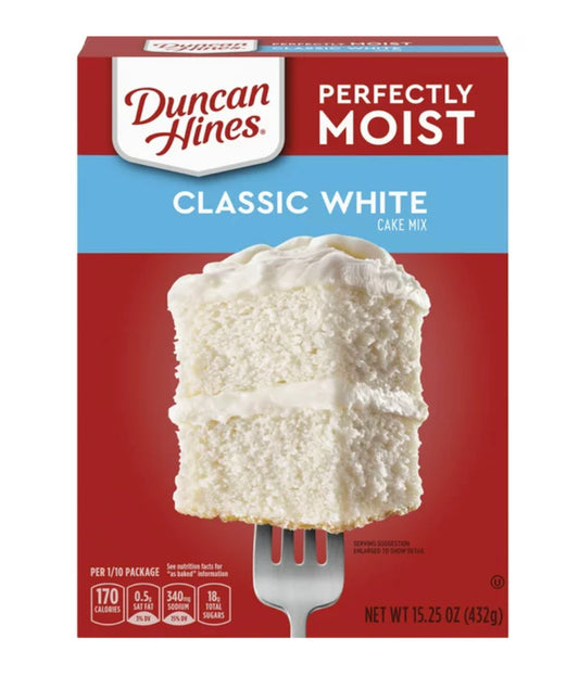 Duncan Hines Classic White Cake Mix 15.25oz