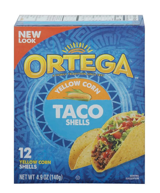 Ortega Yellow Corn 12 Taco Shells 4.9oz