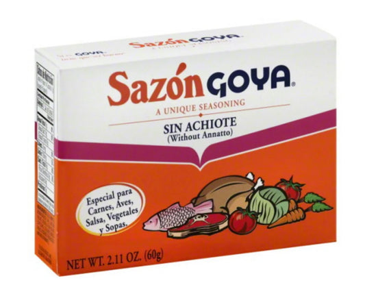 Goya Sazón Sin Achiote 2.11oz 12pk