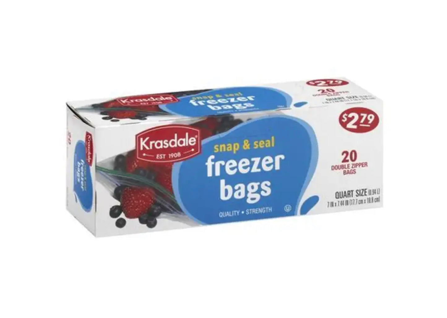 Krasdale Freezer Bags 20pcs