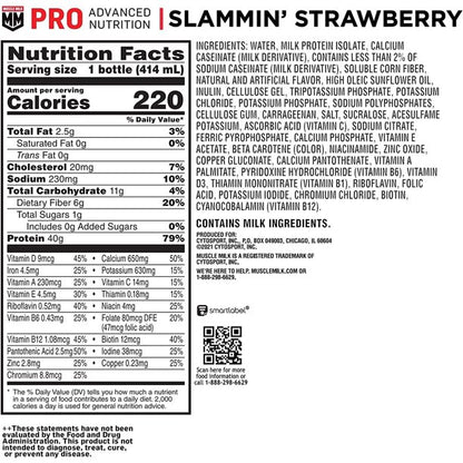 Muscle Milk Pro Slammin' Strawberry 14oz