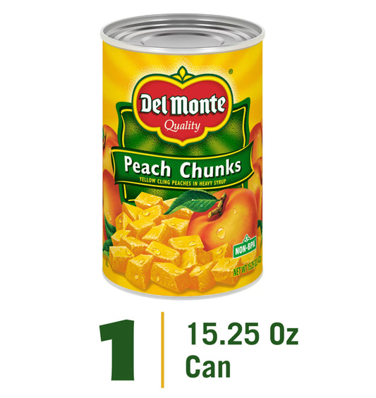 Del Monte Yellow Cling Peach Chunks 15.25oz