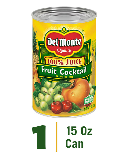 Del Monte Fruit Cocktail 100% Juice 15oz