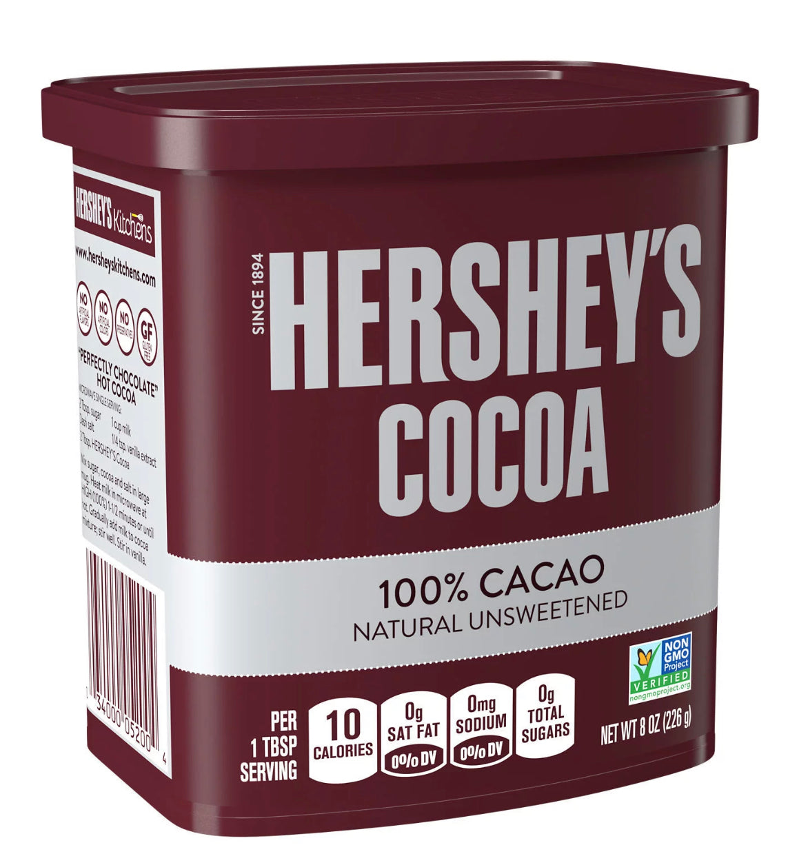 Hershey's Cocoa 100% Cacao Natural Unsweetened 8oz