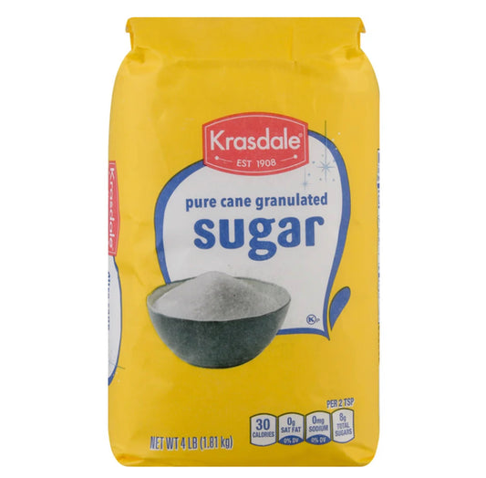 Krasdale Sugar Pure Cane Granulated 4lb