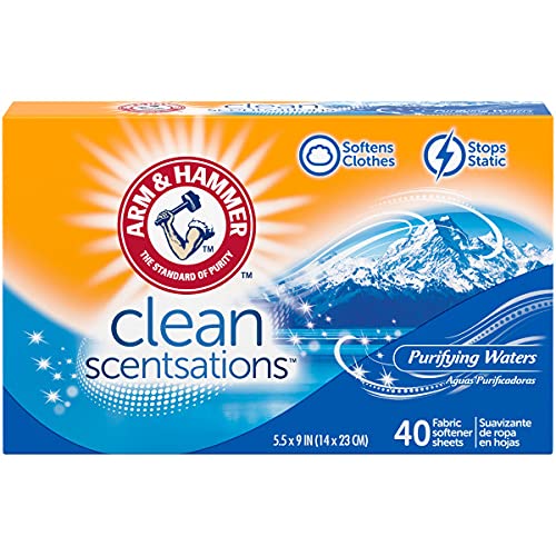 Arm & Hammer Fabric Softener Sheets Clean Scentsations 40ct
