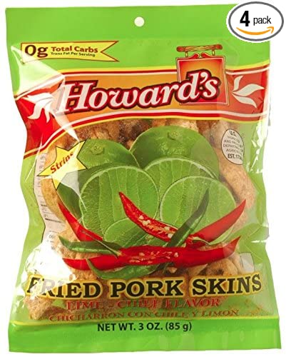 Howard's Pork Skins Lime Chili 3oz