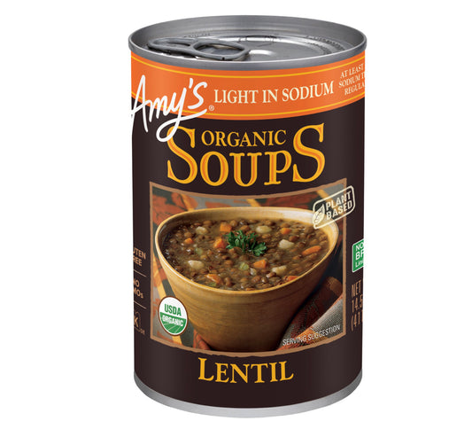 Amy's Organic Soups Lentil Light In Sodium 14.5oz