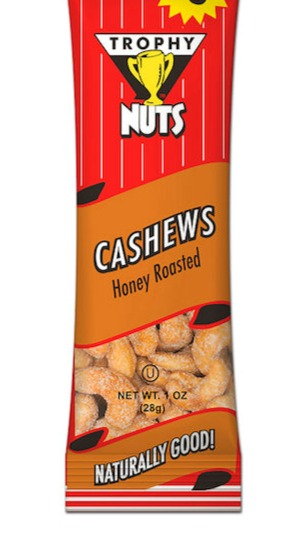 Trophy Nuts Honey Roasted Cashews 1oz