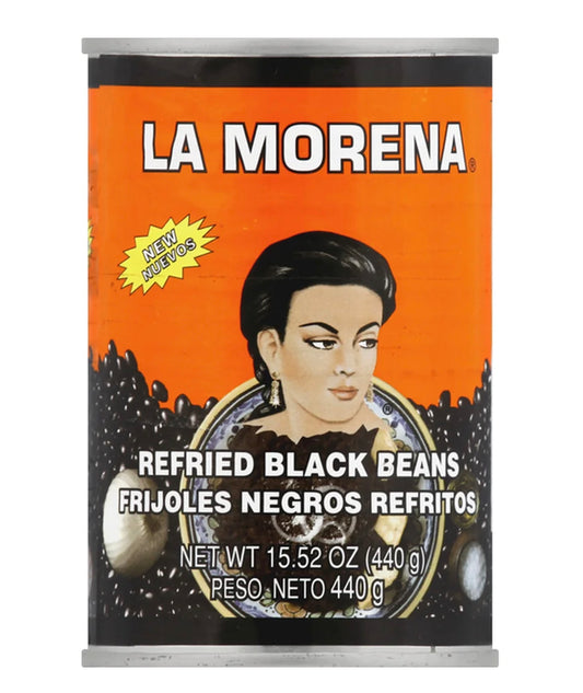 La Morena Refried Black Beans 15.52oz