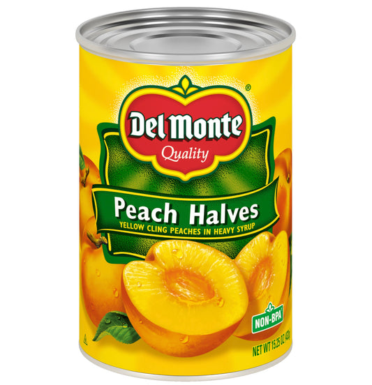 Del Monte Peach Halves Heavy Syrup 15.25oz