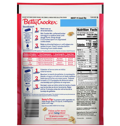 Betty Crocker Oatmeal Cookie Mix 17.5oz.