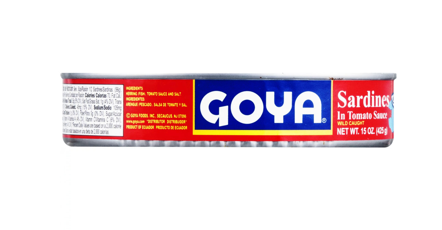 Goya Sardines In Tomato Sauce 15oz