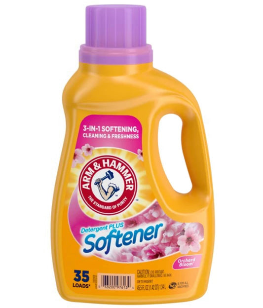 Arm & Hammer Laundry Detergent Plus Softener Orchard 35 Loads