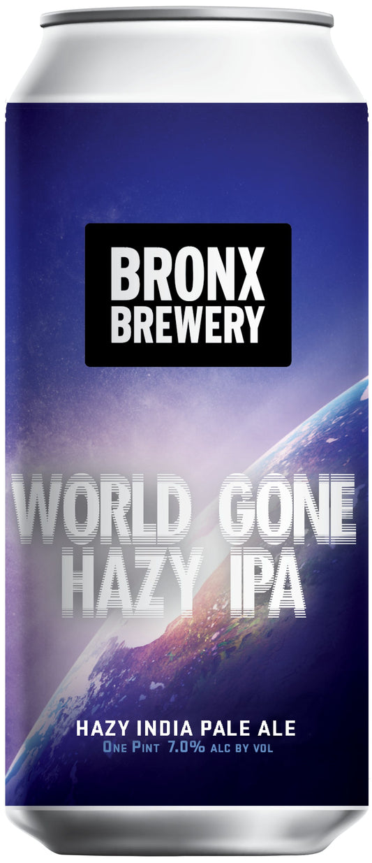 Bronx Brewery  World Gone Hazy IPA 16oz 7%